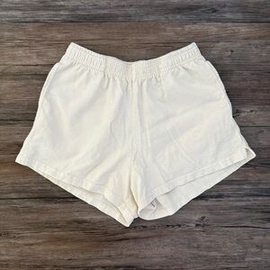 Los Angeles Apparel Cotton Shorts Cream S